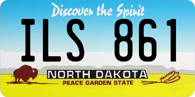 ND license plate ILS861