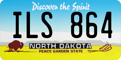ND license plate ILS864
