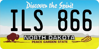 ND license plate ILS866