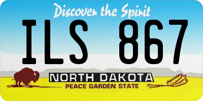 ND license plate ILS867
