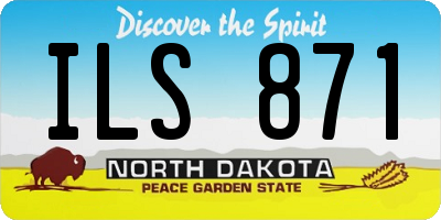 ND license plate ILS871