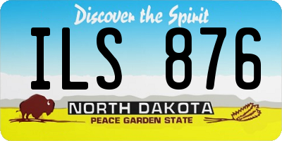 ND license plate ILS876