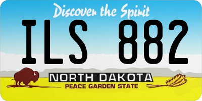 ND license plate ILS882