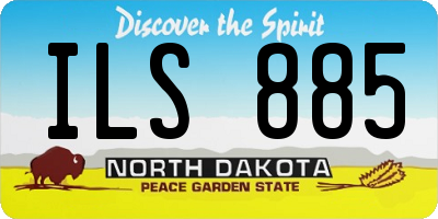ND license plate ILS885