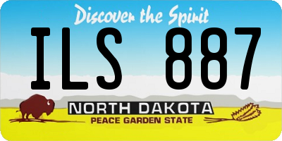 ND license plate ILS887
