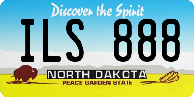 ND license plate ILS888