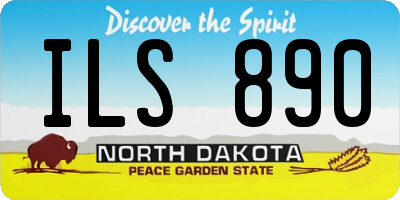 ND license plate ILS890