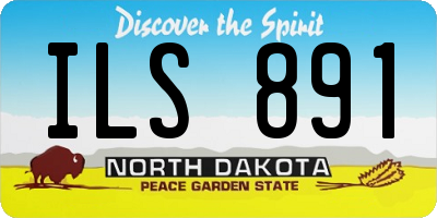 ND license plate ILS891