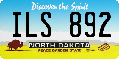 ND license plate ILS892
