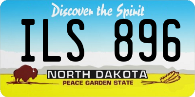 ND license plate ILS896