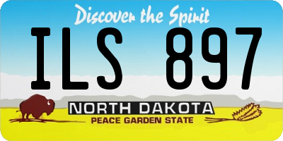 ND license plate ILS897