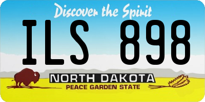 ND license plate ILS898