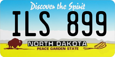 ND license plate ILS899