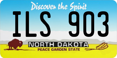 ND license plate ILS903
