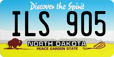ND license plate ILS905