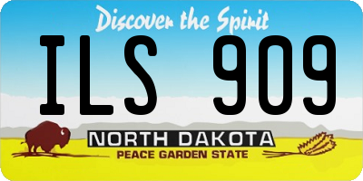 ND license plate ILS909