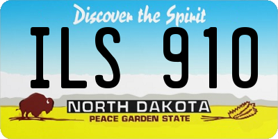 ND license plate ILS910