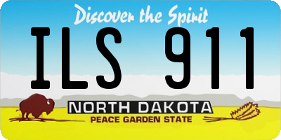 ND license plate ILS911