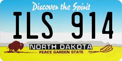 ND license plate ILS914