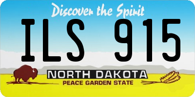 ND license plate ILS915