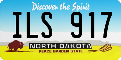 ND license plate ILS917