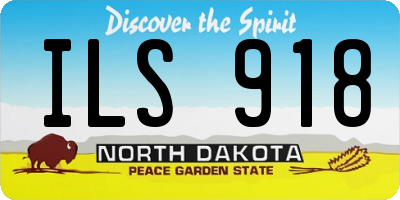 ND license plate ILS918