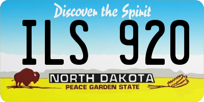ND license plate ILS920