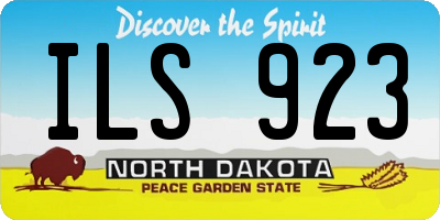 ND license plate ILS923