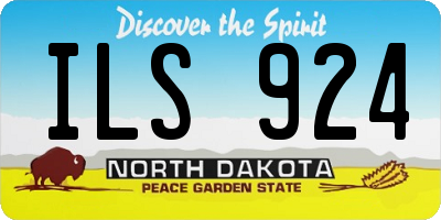 ND license plate ILS924