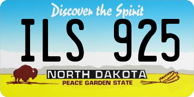 ND license plate ILS925