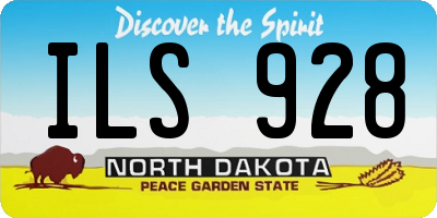 ND license plate ILS928