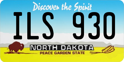 ND license plate ILS930