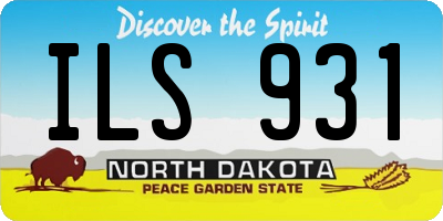 ND license plate ILS931