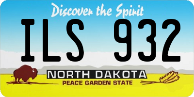 ND license plate ILS932