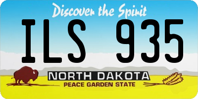 ND license plate ILS935