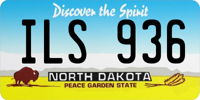 ND license plate ILS936