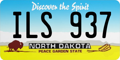 ND license plate ILS937