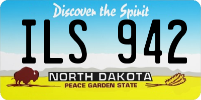ND license plate ILS942
