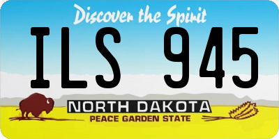 ND license plate ILS945