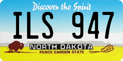 ND license plate ILS947
