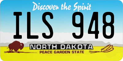ND license plate ILS948