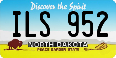 ND license plate ILS952