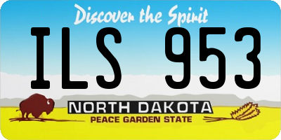 ND license plate ILS953