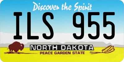 ND license plate ILS955