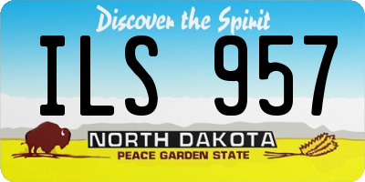 ND license plate ILS957