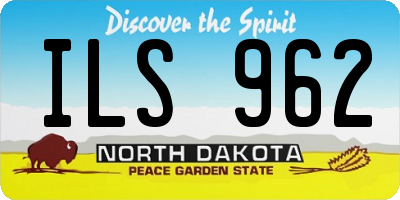 ND license plate ILS962
