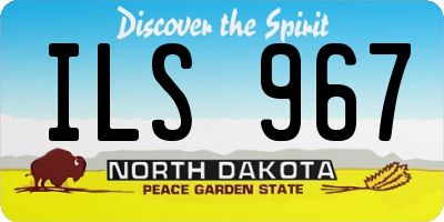 ND license plate ILS967