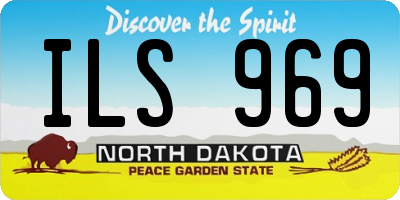 ND license plate ILS969
