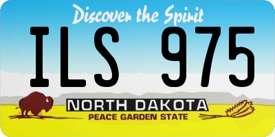 ND license plate ILS975