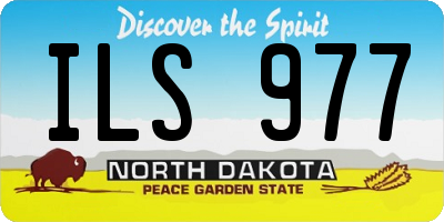 ND license plate ILS977